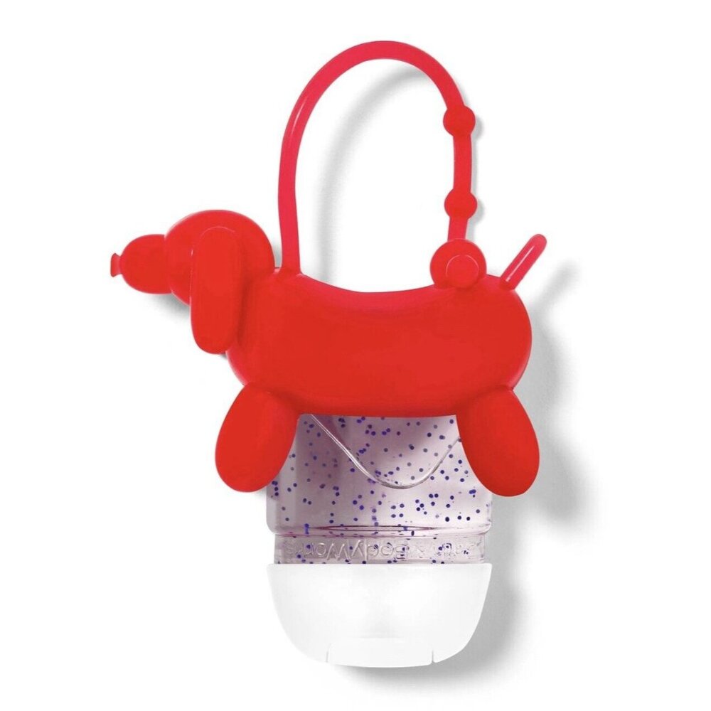 ALL NEW Red Dog Balloon Animal PocketBac Sanitizer Holder Bath & Body Works